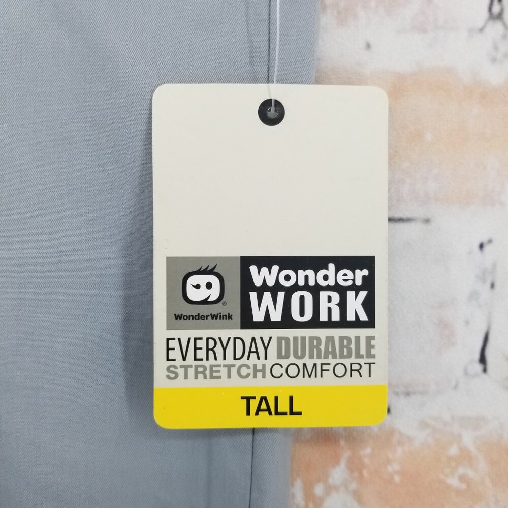 NWT WonderWink WonderWork‎ 500T Unisex Grey Scrub Pant Cargo Medium Tall (33") - Picture 2 of 8